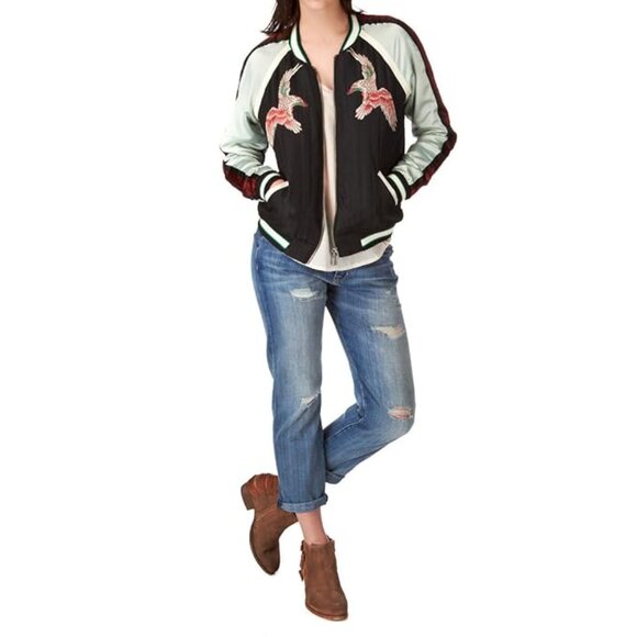 Embroidered Maison Scotch Bomber Jacket - Picture 6 of 6